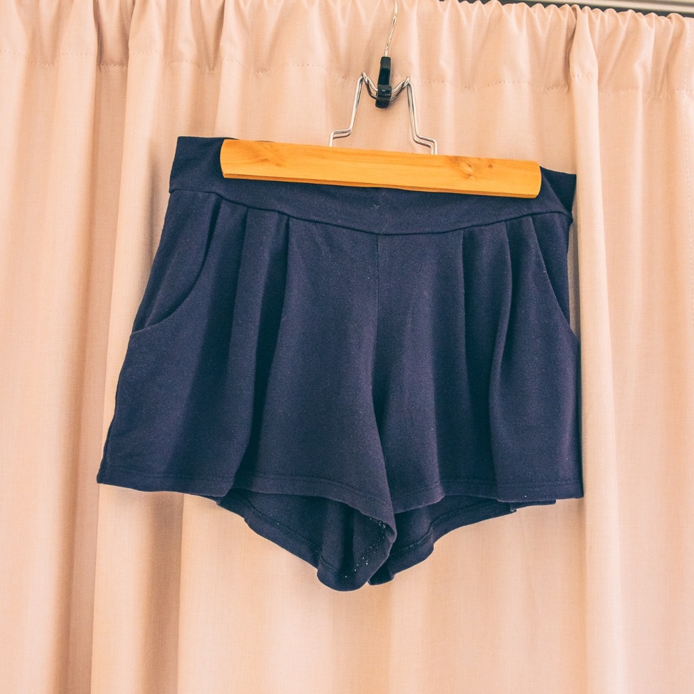 Fighting Eel Navy Blue Shorts with Pockets